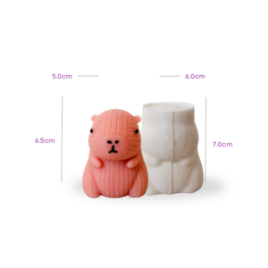 Molde de Silicón Capybara Croché Mini